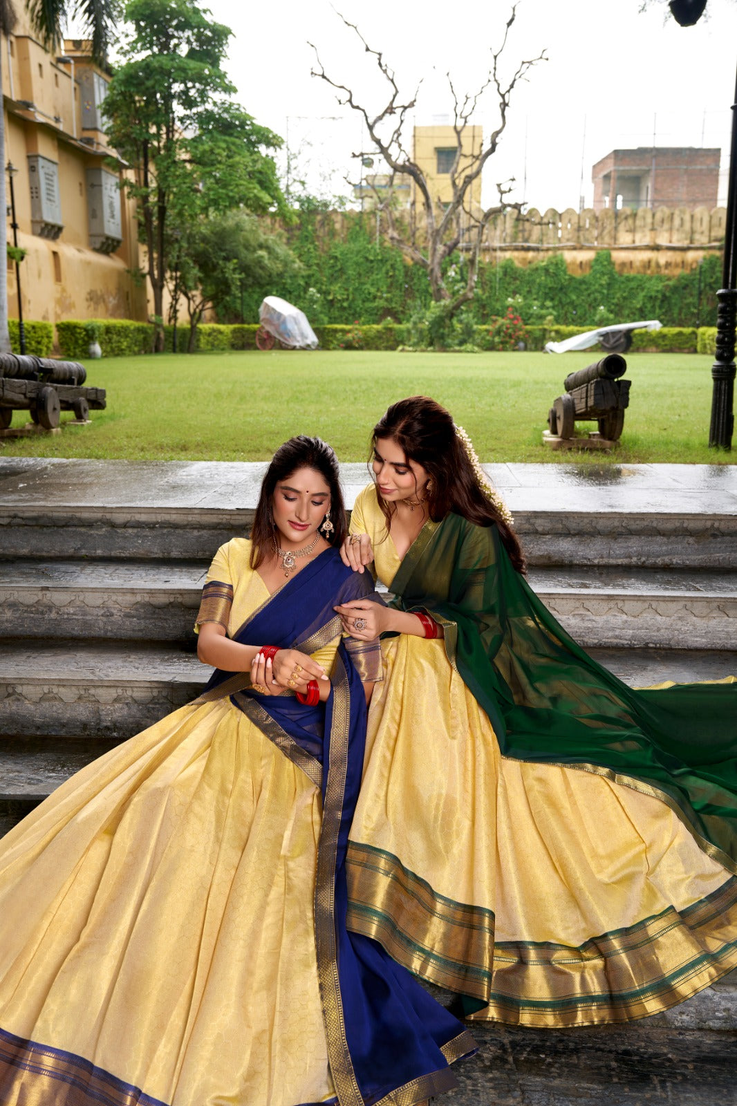 The Kanchipuram Half Saree Collection