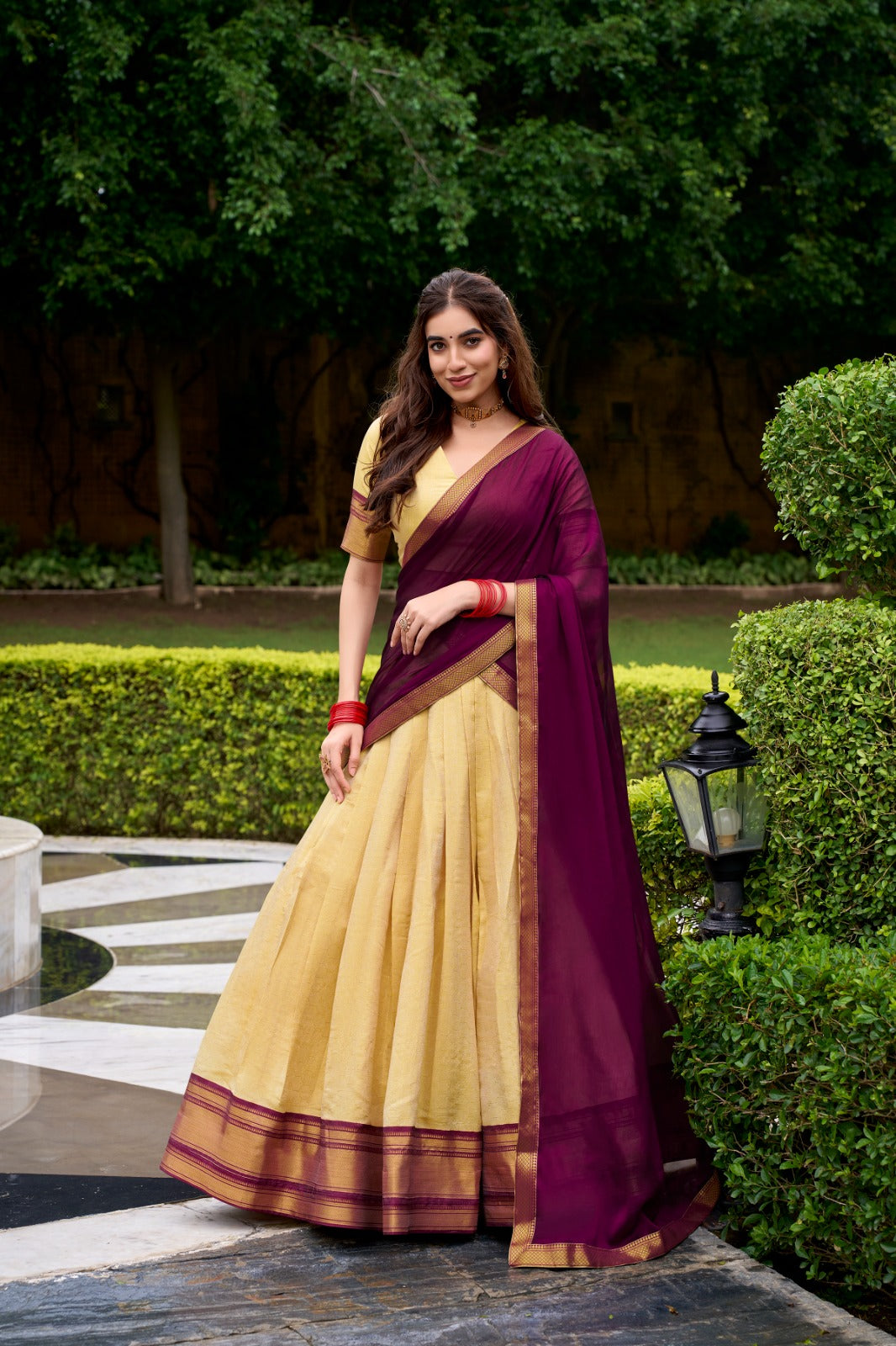 The Kanchipuram Half Saree Collection