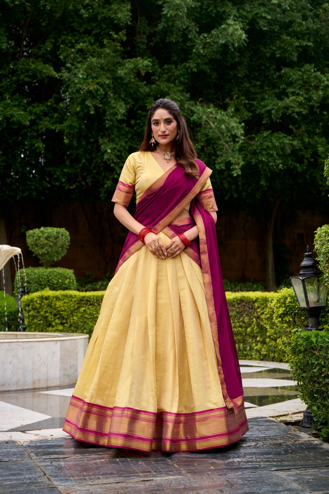 The Kanchipuram Half Saree Collection