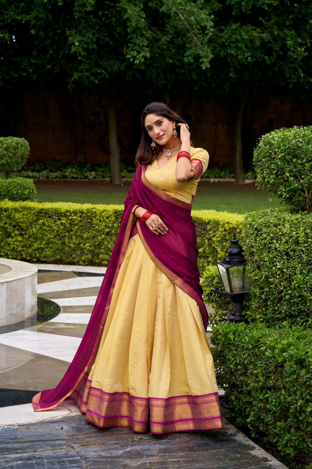The Kanchipuram Half Saree Collection