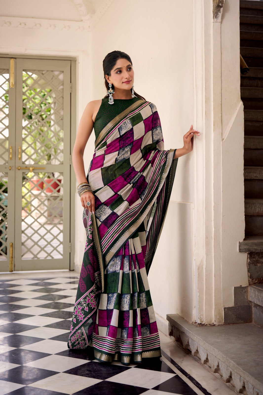 Chanderi Printed Saree Collection