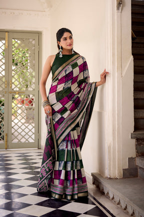 Chanderi Printed Saree Collection