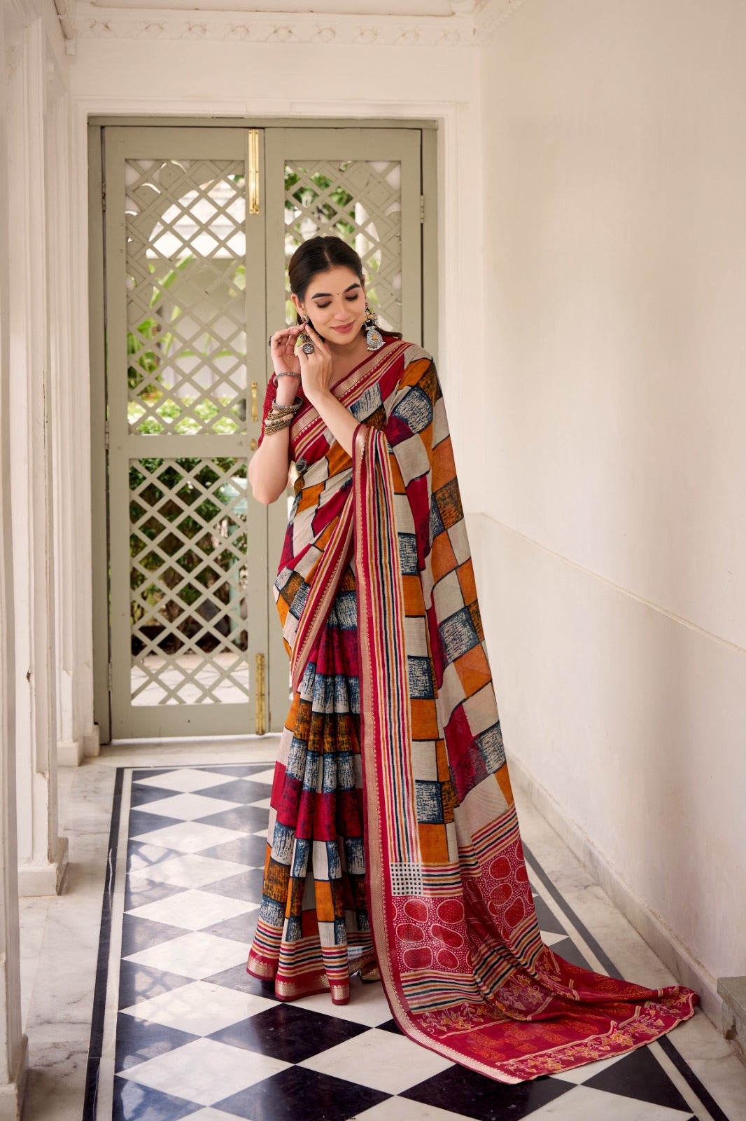 Chanderi Printed Saree Collection