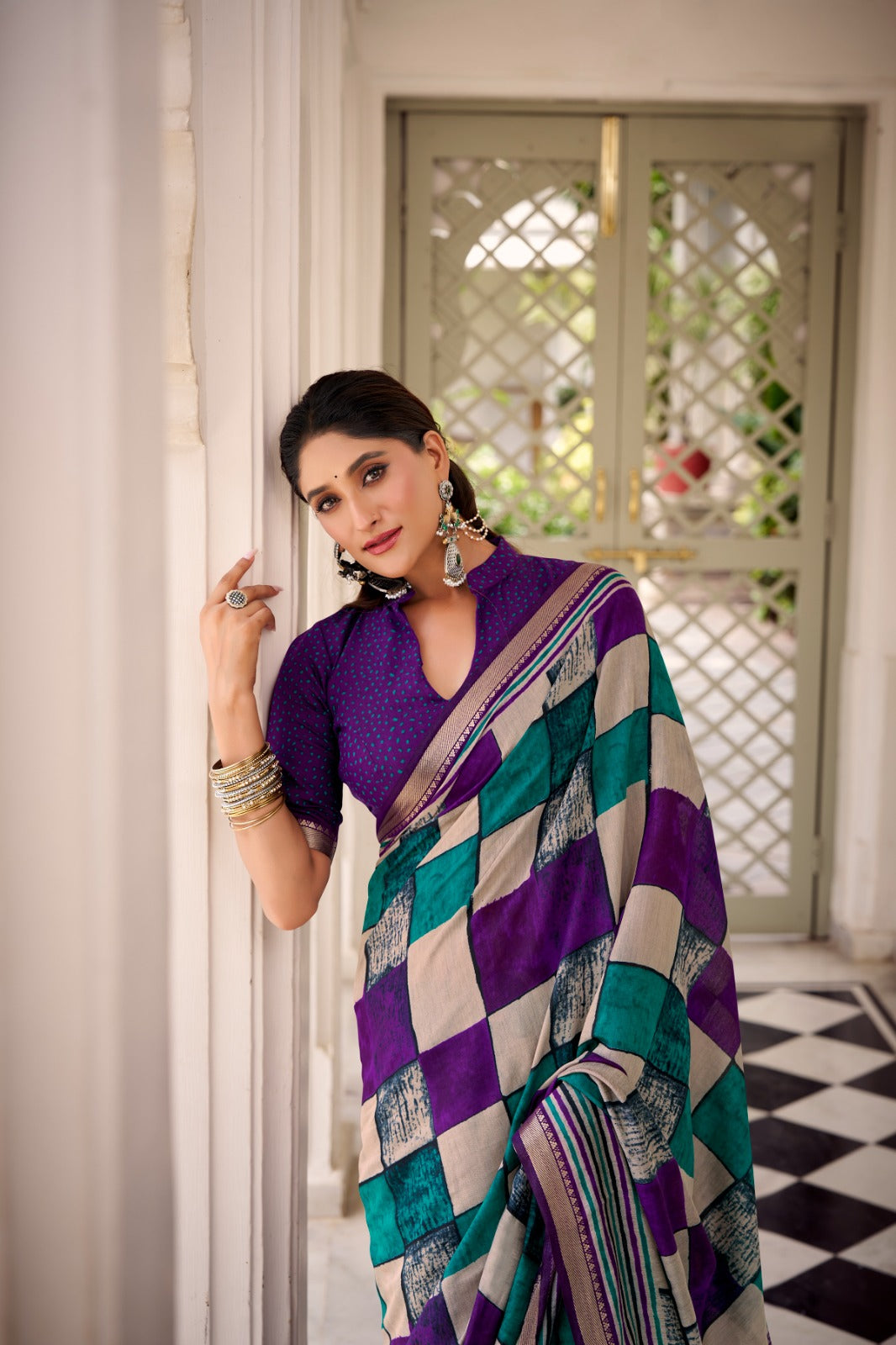 Chanderi Printed Saree Collection