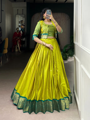 Poly Cotton Co-ord Set Lehenga