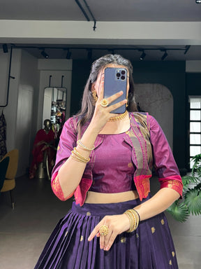 Poly Cotton Co-ord Set Lehenga