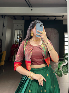 Poly Cotton Co-ord Set Lehenga