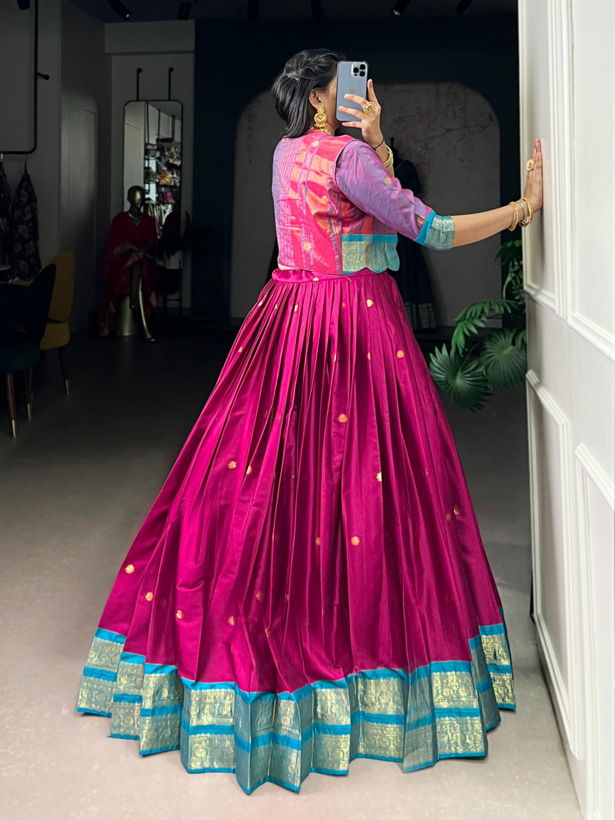 Poly Cotton Co-ord Set Lehenga