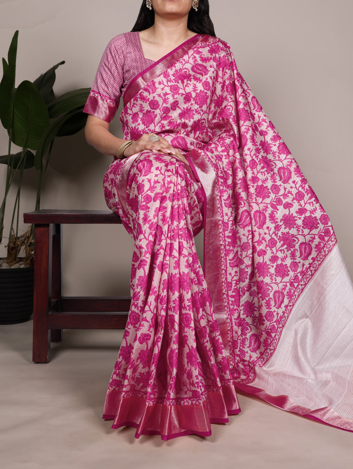 Premiums Tassar Silk Printed Saree Collection