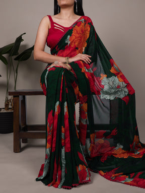 Weightless Marble Print Saree