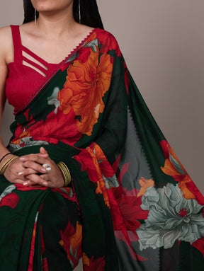 Weightless Marble Print Saree