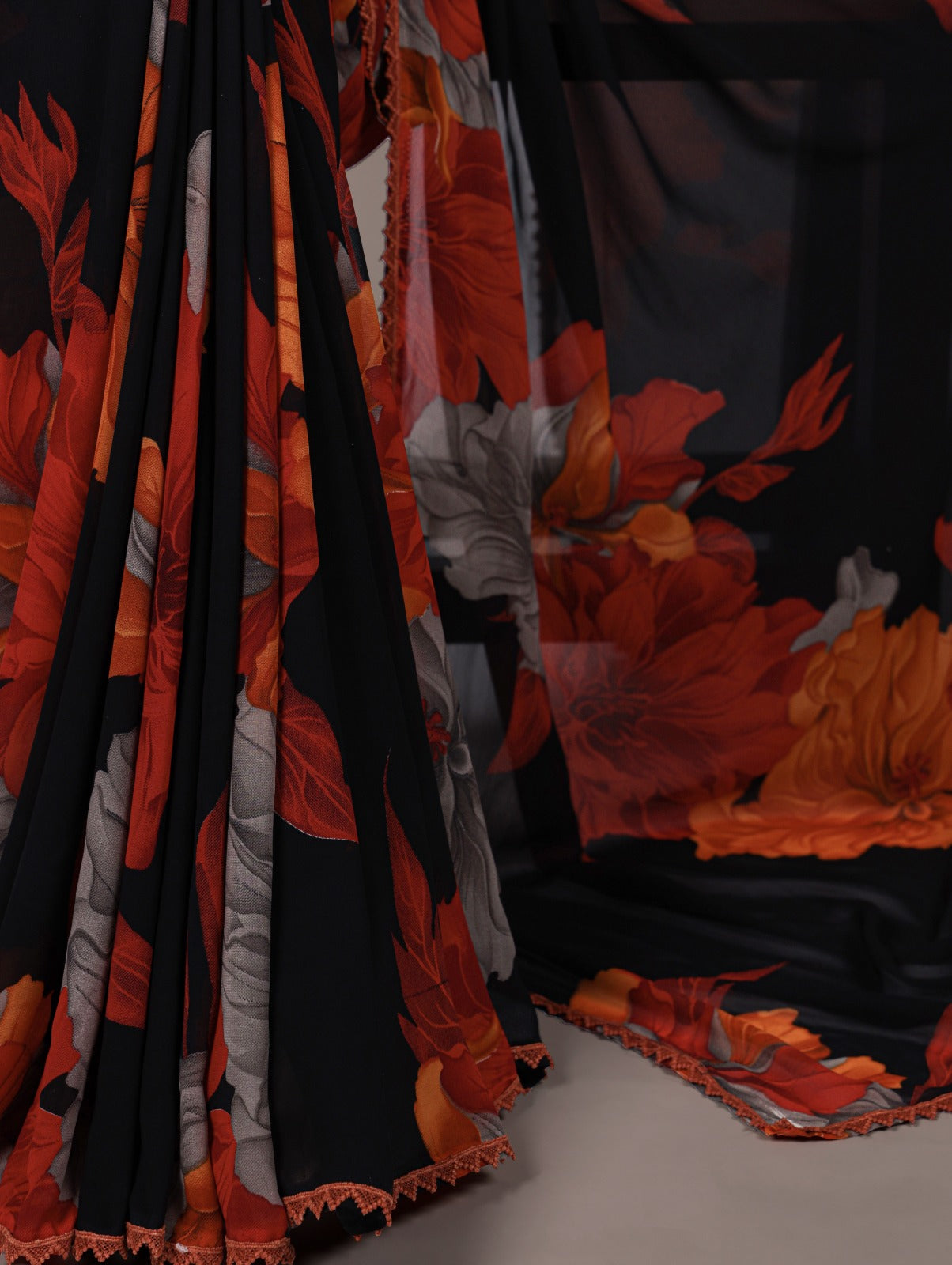 Weightless Marble Print Saree