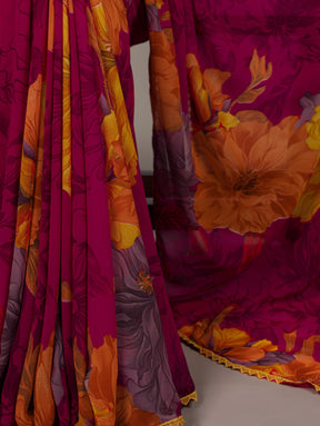 Weightless Marble Print Saree