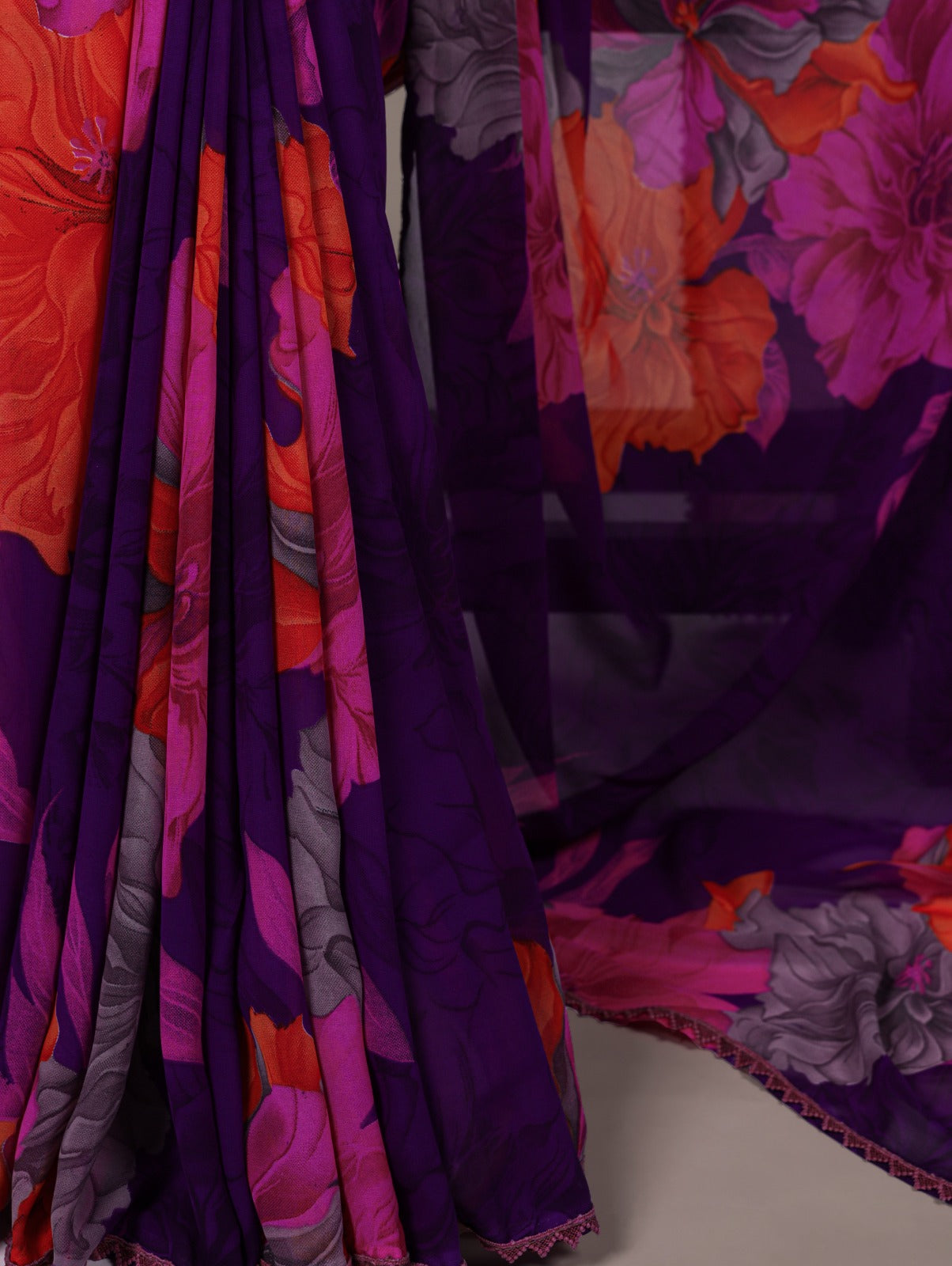 Weightless Marble Print Saree