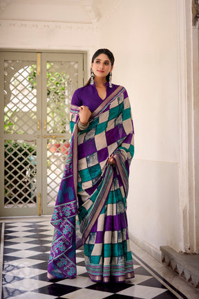 Chanderi Printed Saree Collection