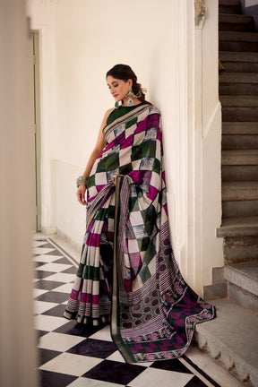 Chanderi Printed Saree Collection