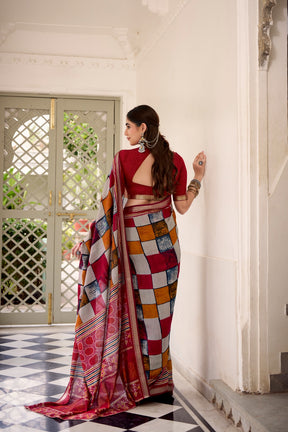Chanderi Printed Saree Collection