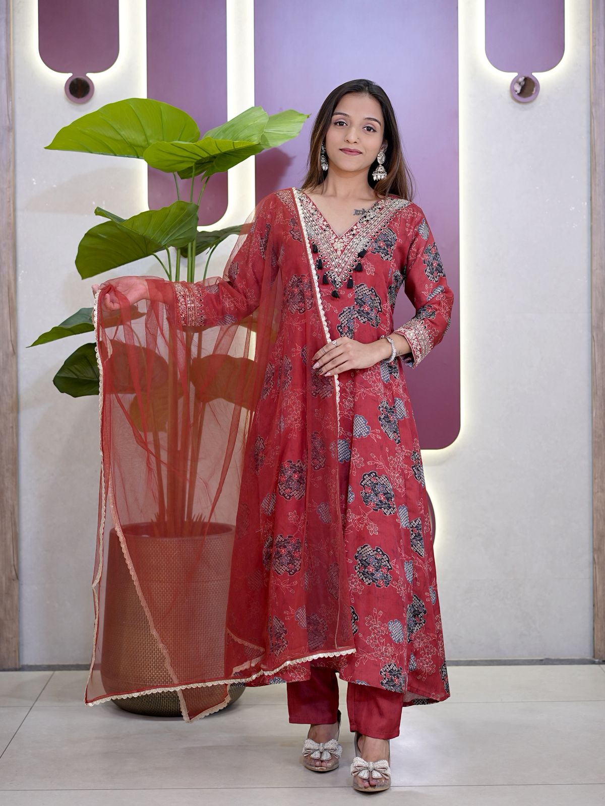Digital Print Set with Dupatta