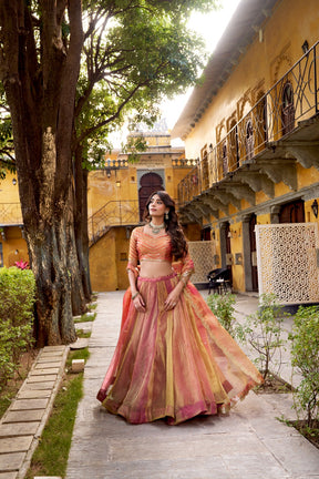 Regal Elegance in Carika Silk Lehenga Choli