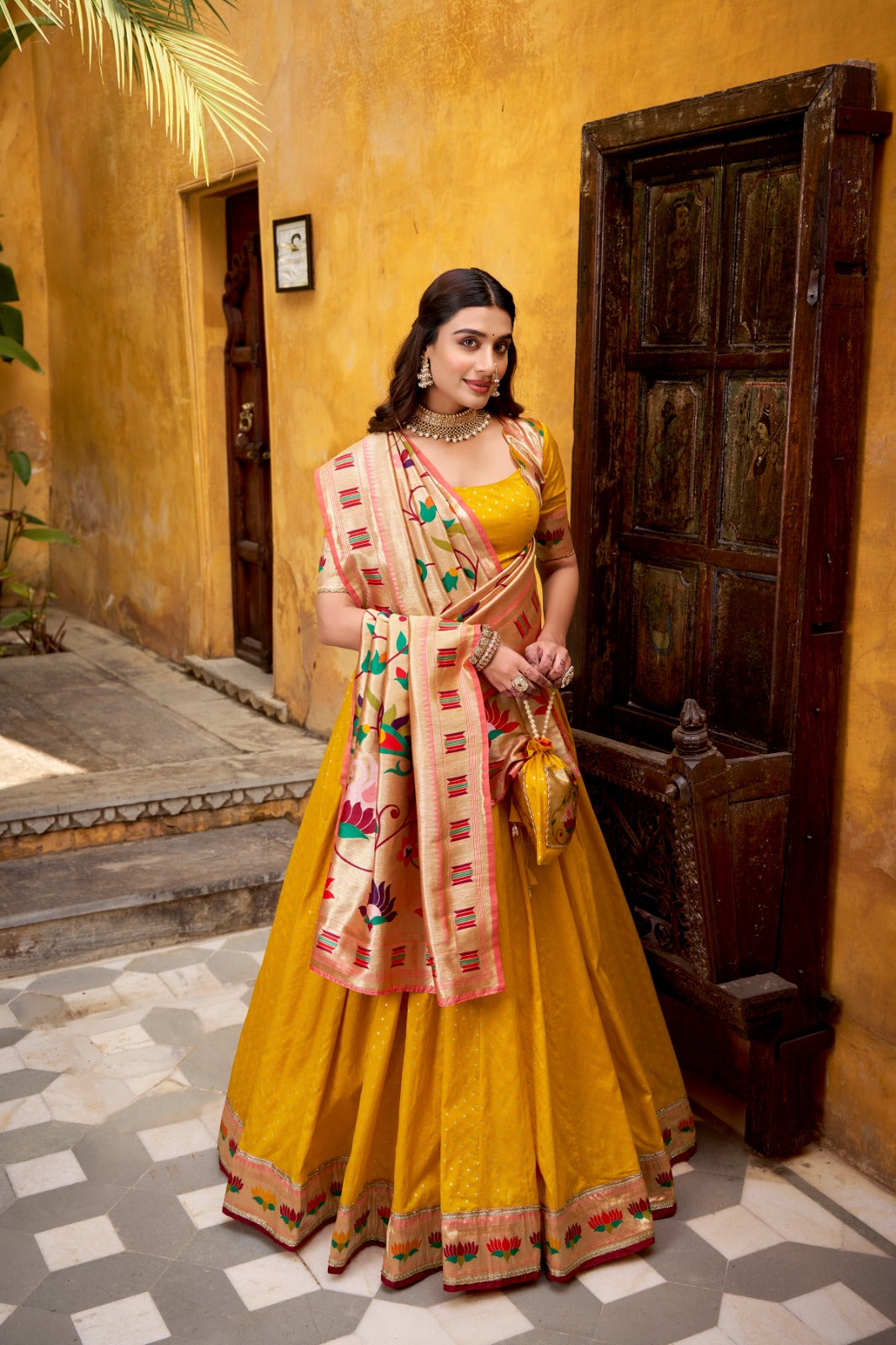 Royal Silk Paithani Lehenga Choli for Bridemaids