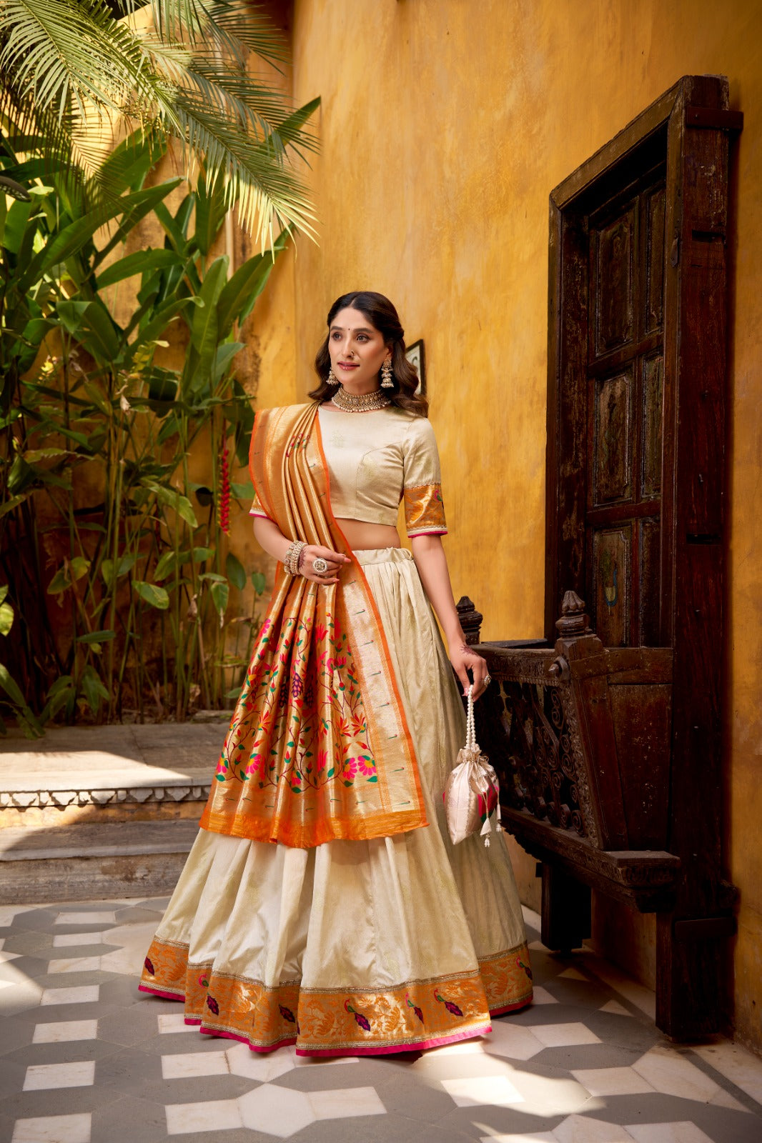 Royal Silk Paithani Lehenga Choli for Bridemaids