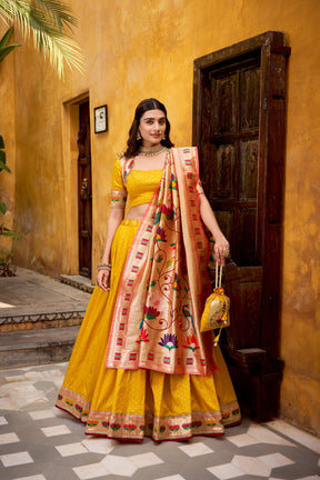 Royal Silk Paithani Lehenga Choli for Bridemaids