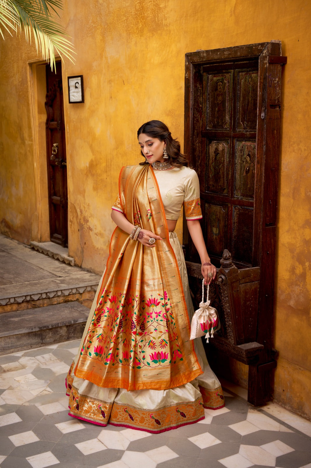 Royal Silk Paithani Lehenga Choli for Bridemaids