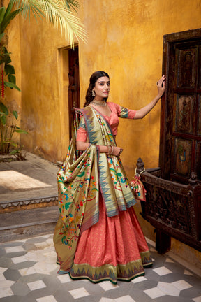 Royal Silk Paithani Lehenga Choli for Bridemaids