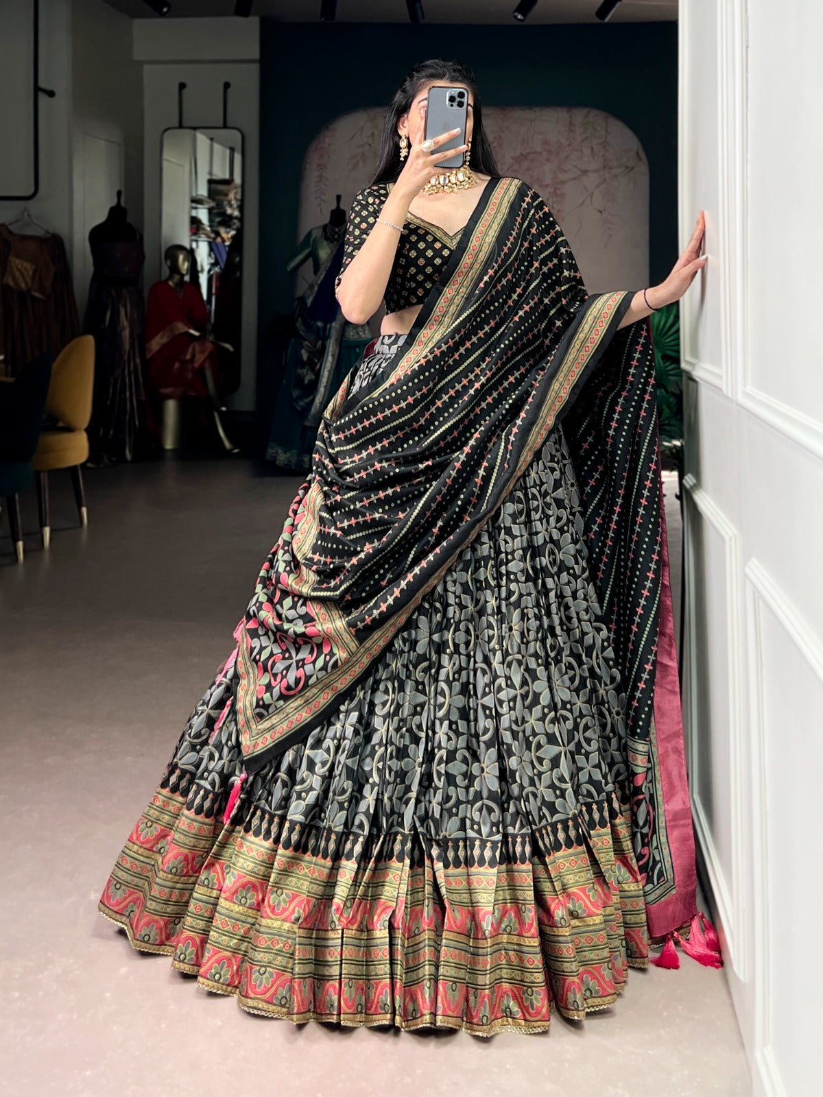 Tasar Silk Lehenga Choli Collection
