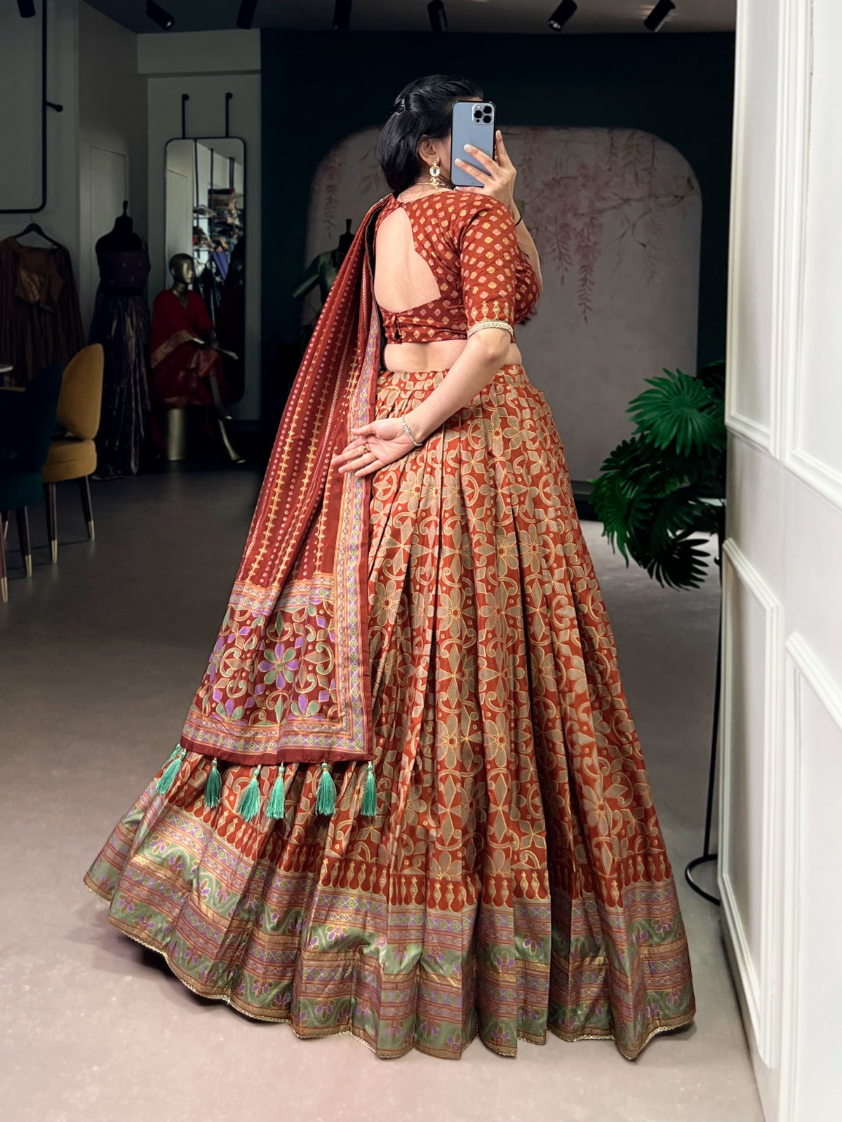 Tasar Silk Lehenga Choli Collection