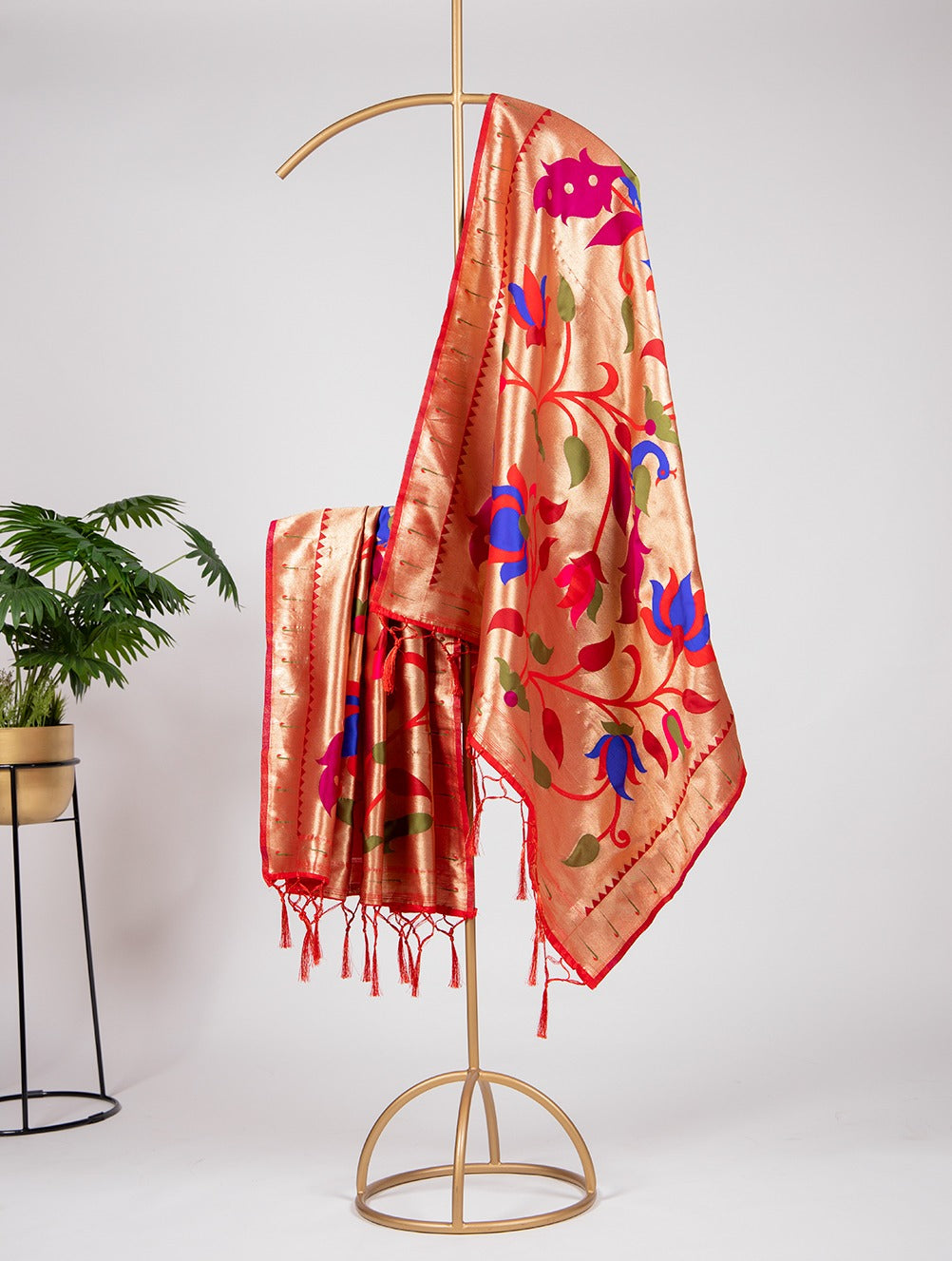 Paithani Jacquard Dupatta with Zari Weaving