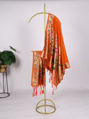 Paithani Jacquard Dupatta with Zari Weaving