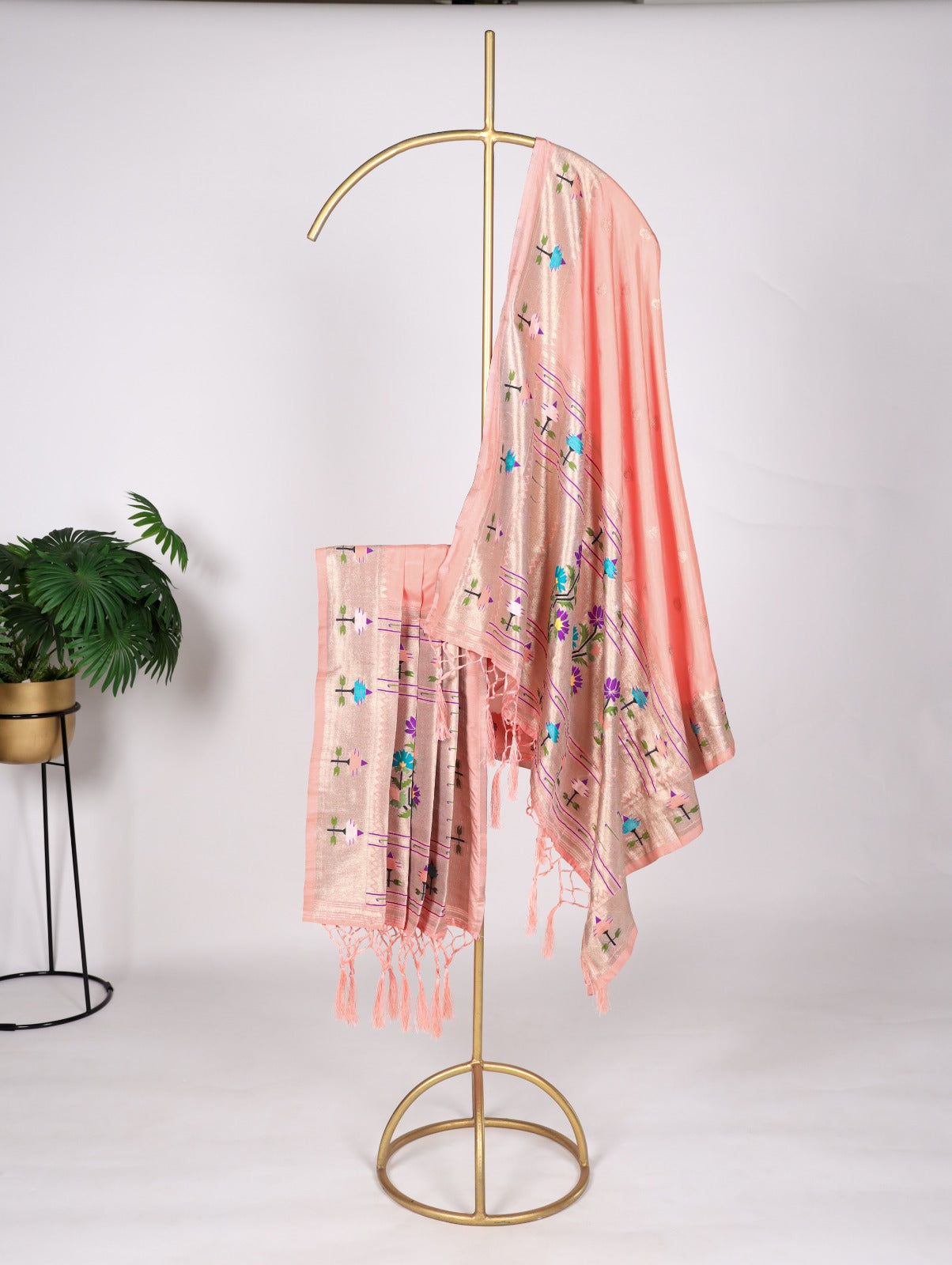 Paithani Jacquard Dupatta with Zari Weaving