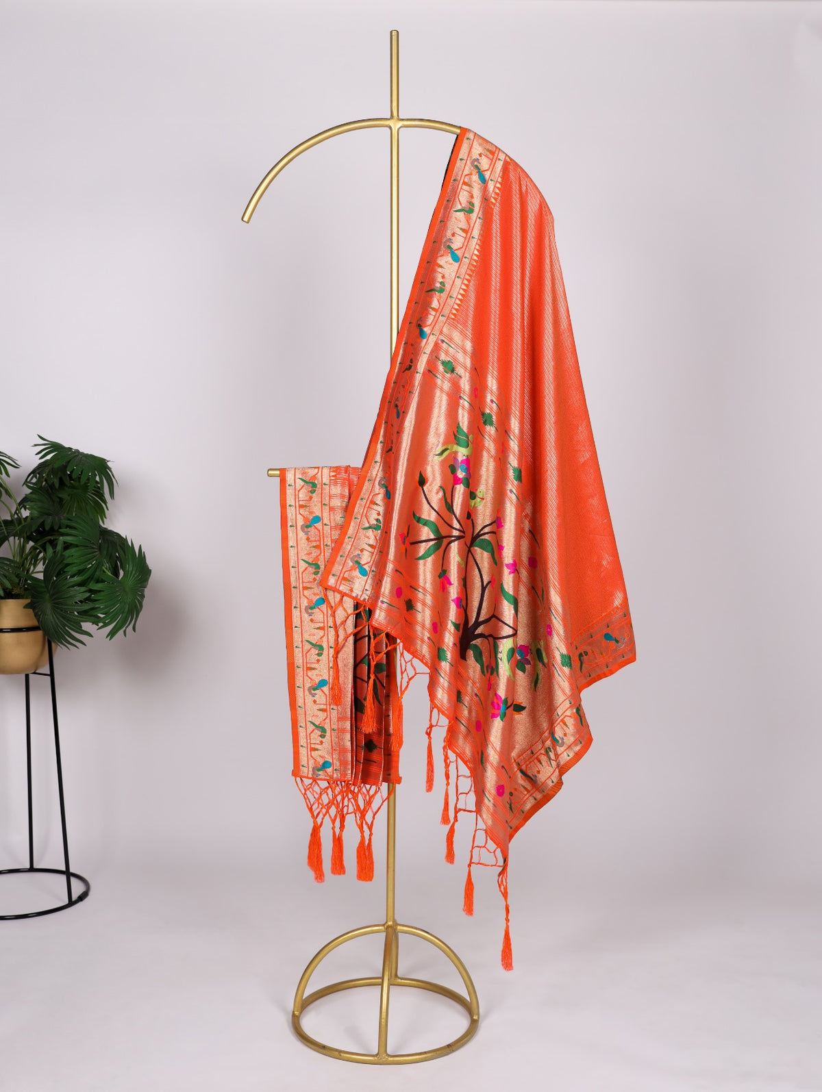 Paithani Jacquard Dupatta with Zari Weaving