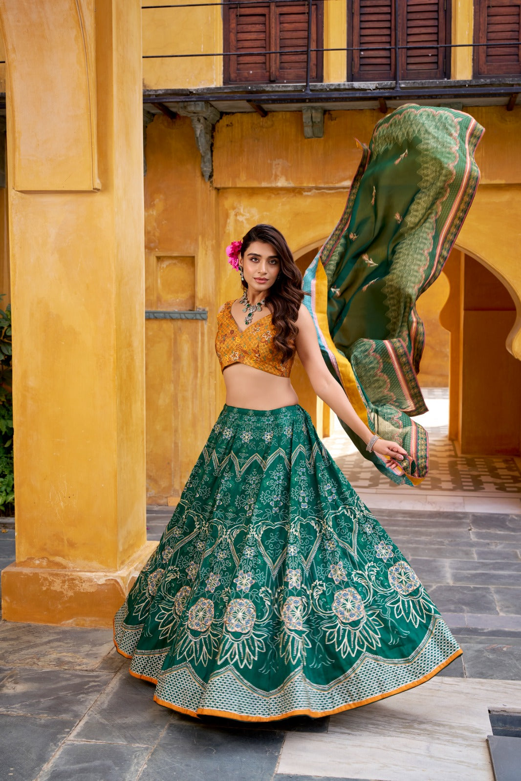 Premium Vaishali silk lehenga for Bridemaids