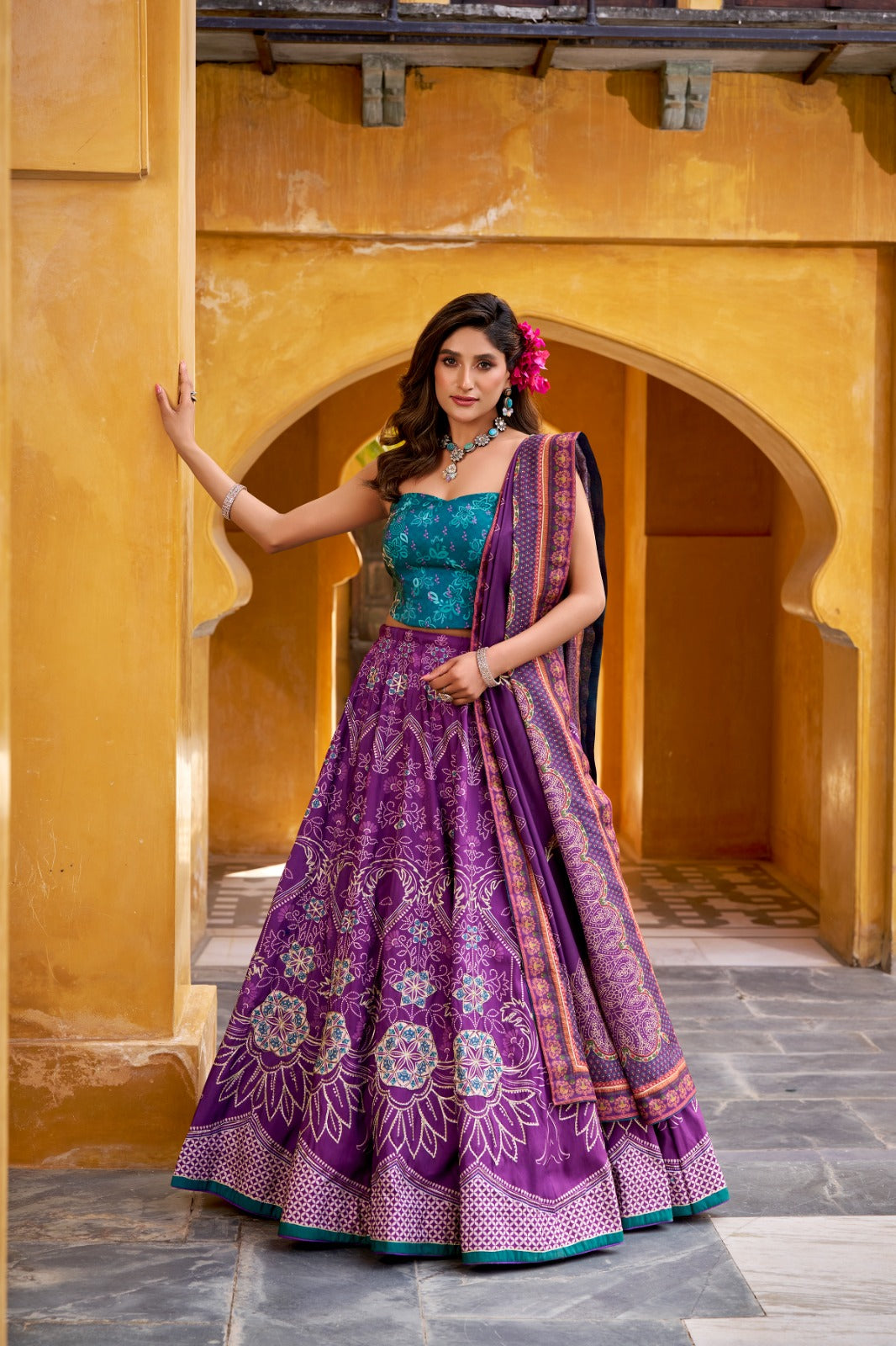 Premium Vaishali silk lehenga for Bridemaids