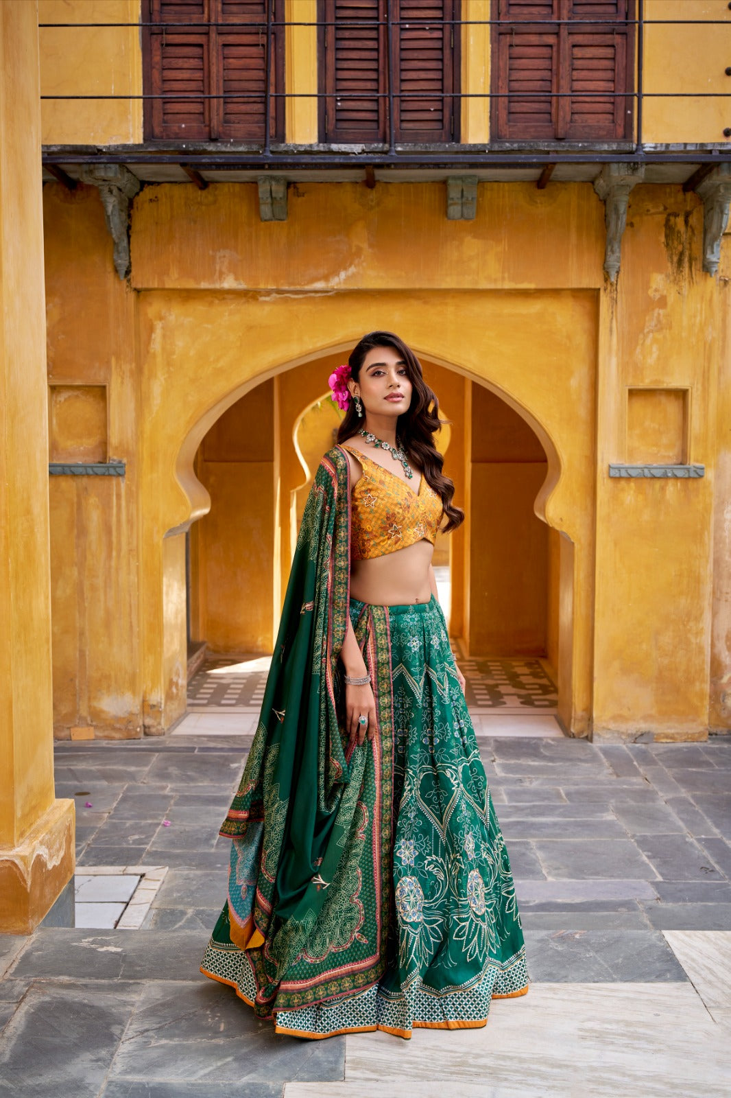 Premium Vaishali silk lehenga for Bridemaids