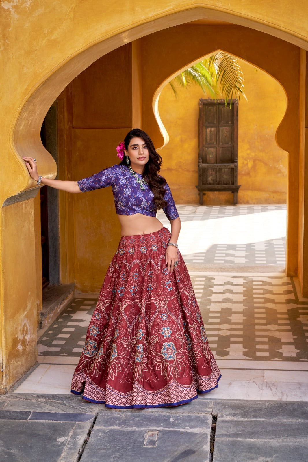 Premium Vaishali silk lehenga for Bridemaids