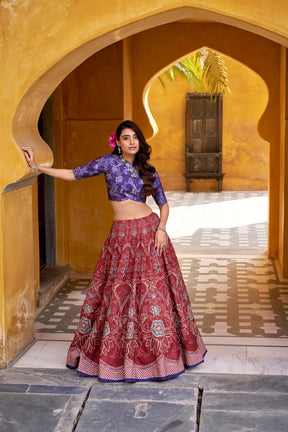 Premium Vaishali silk lehenga for Bridemaids
