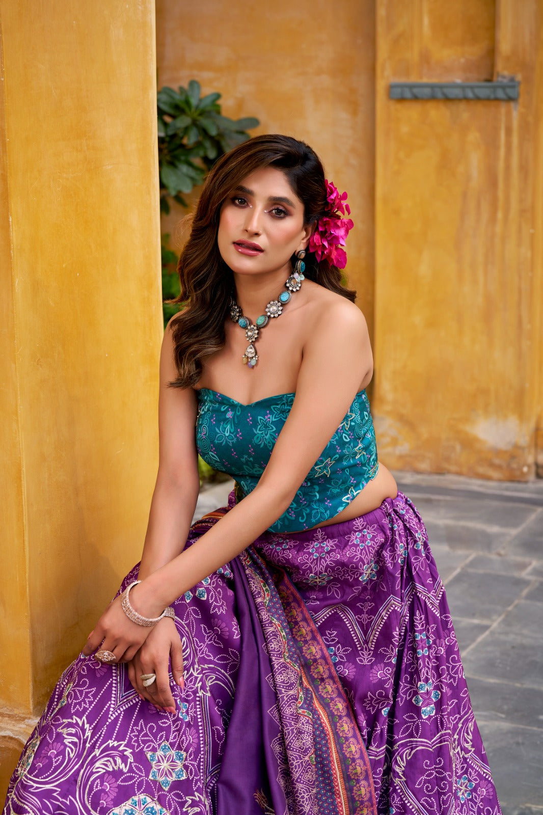 Premium Vaishali silk lehenga for Bridemaids