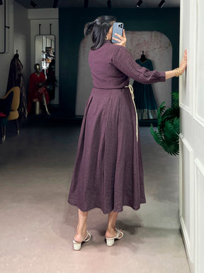 Soft Look Crackle One-Piece Dress