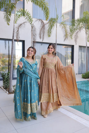 Premium Designer Ready-to-Wear Top Sharara Dupatta Set