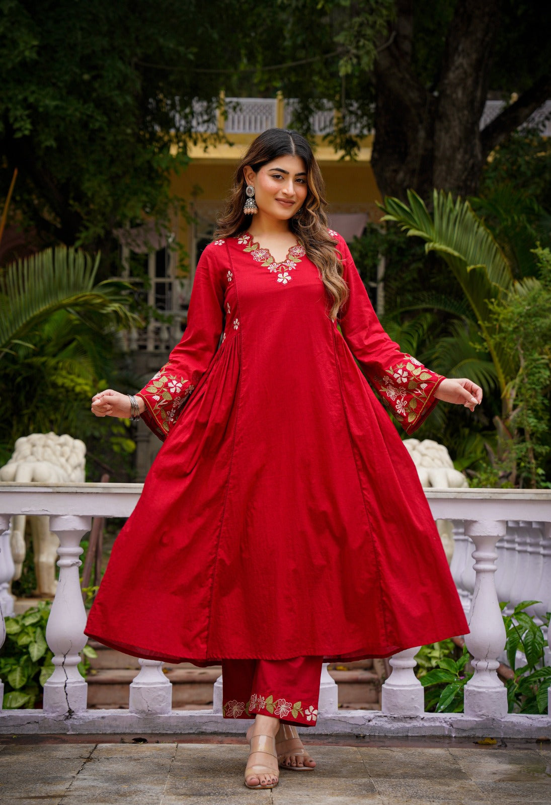 Chanderi Silk Elegance with Organza Grace