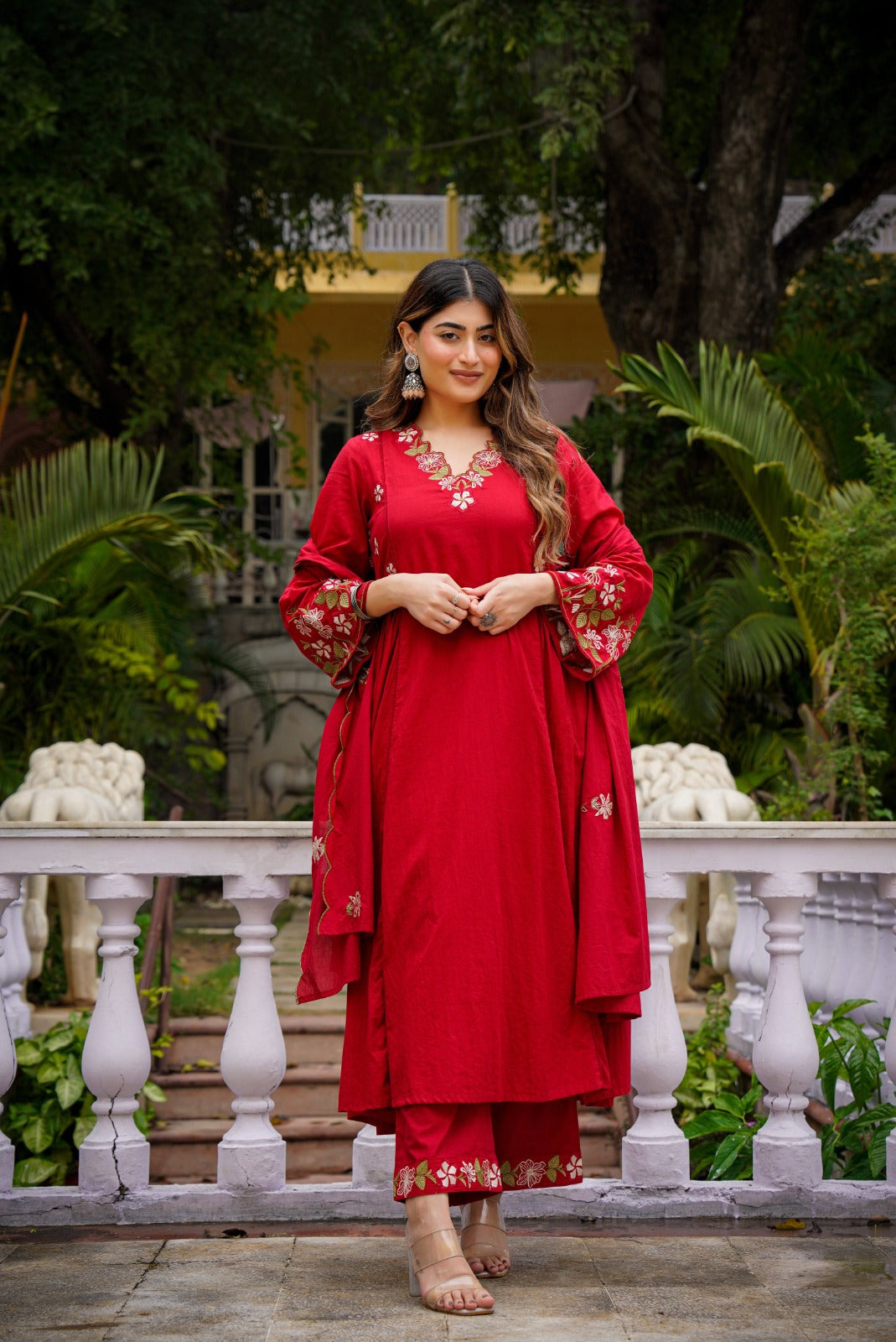 Chanderi Silk Elegance with Organza Grace