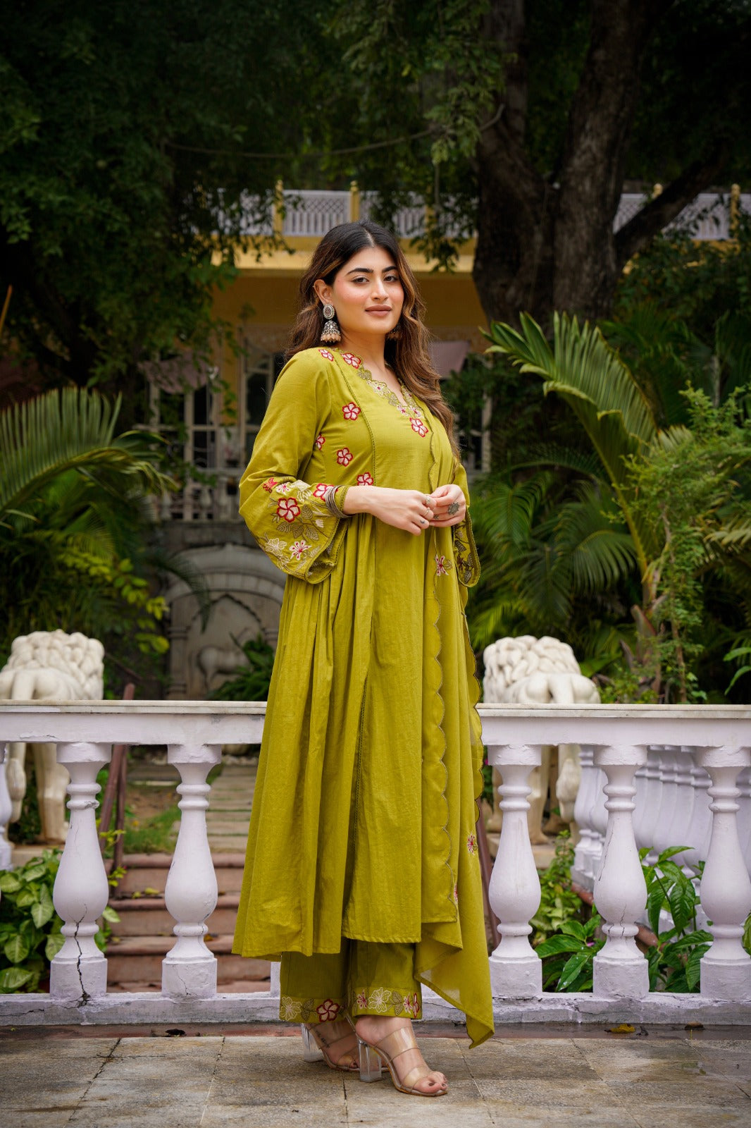 Chanderi Silk Elegance with Organza Grace