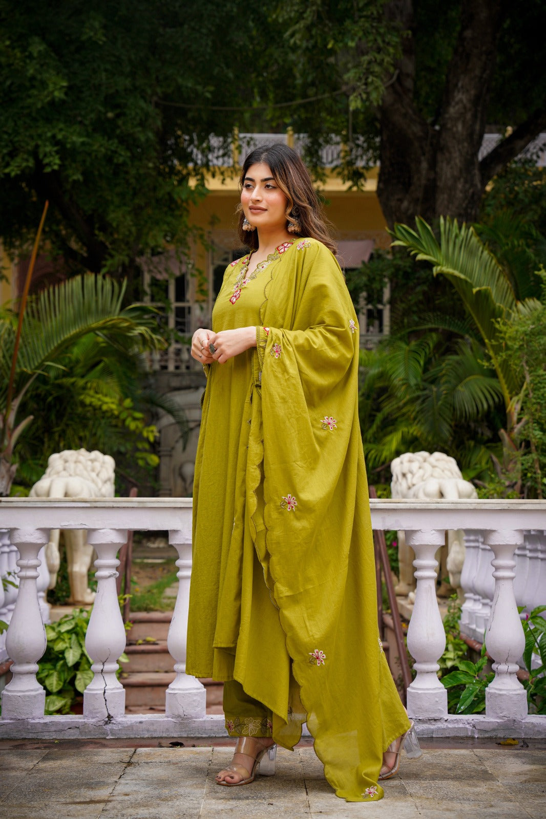Chanderi Silk Elegance with Organza Grace