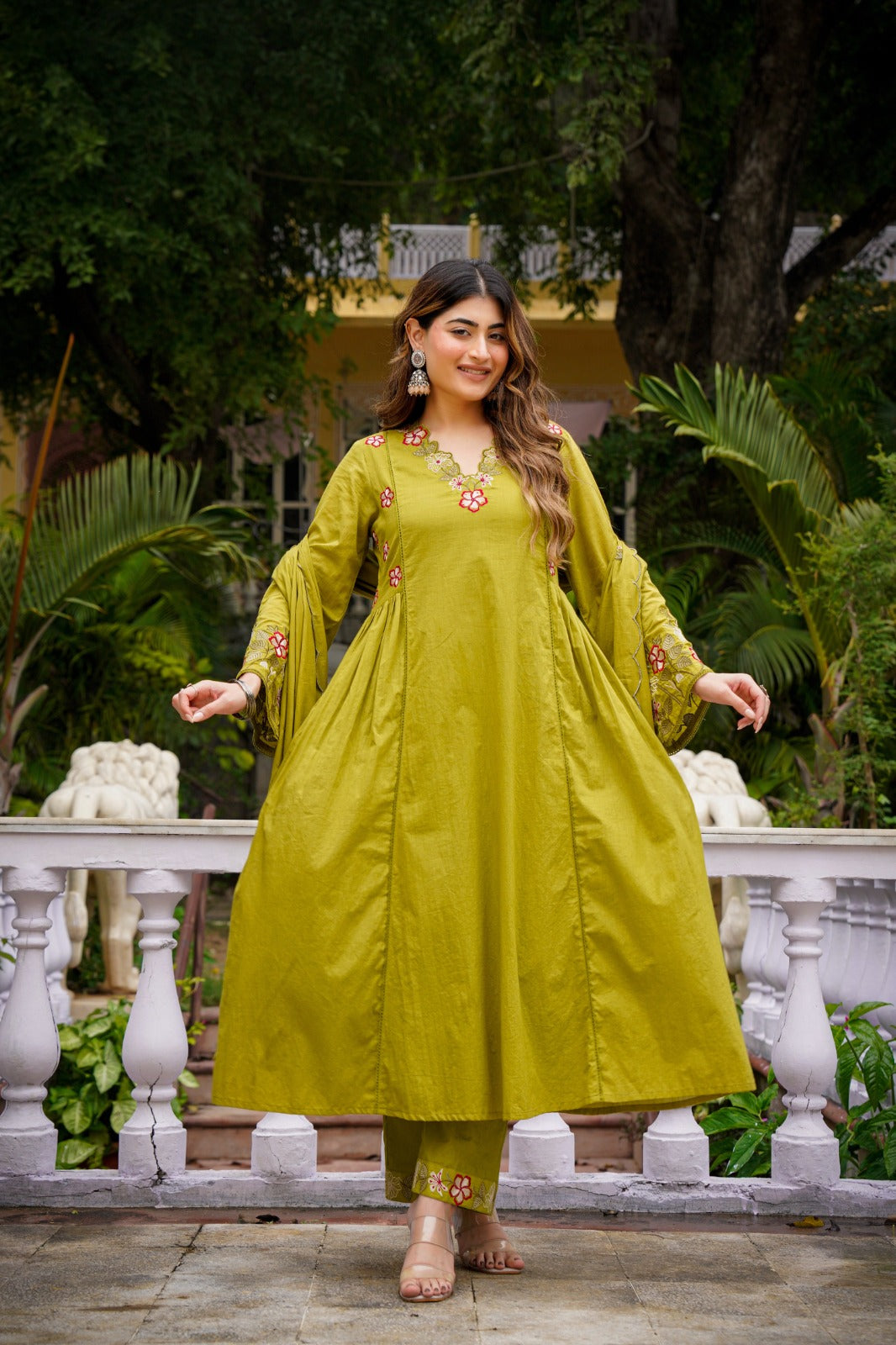 Chanderi Silk Elegance with Organza Grace