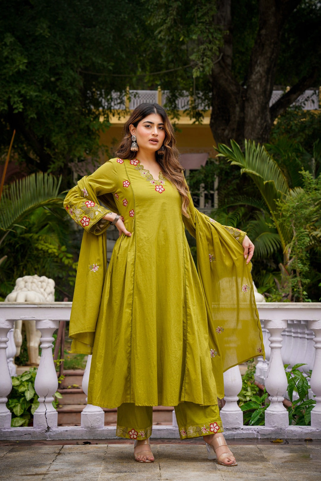 Chanderi Silk Elegance with Organza Grace