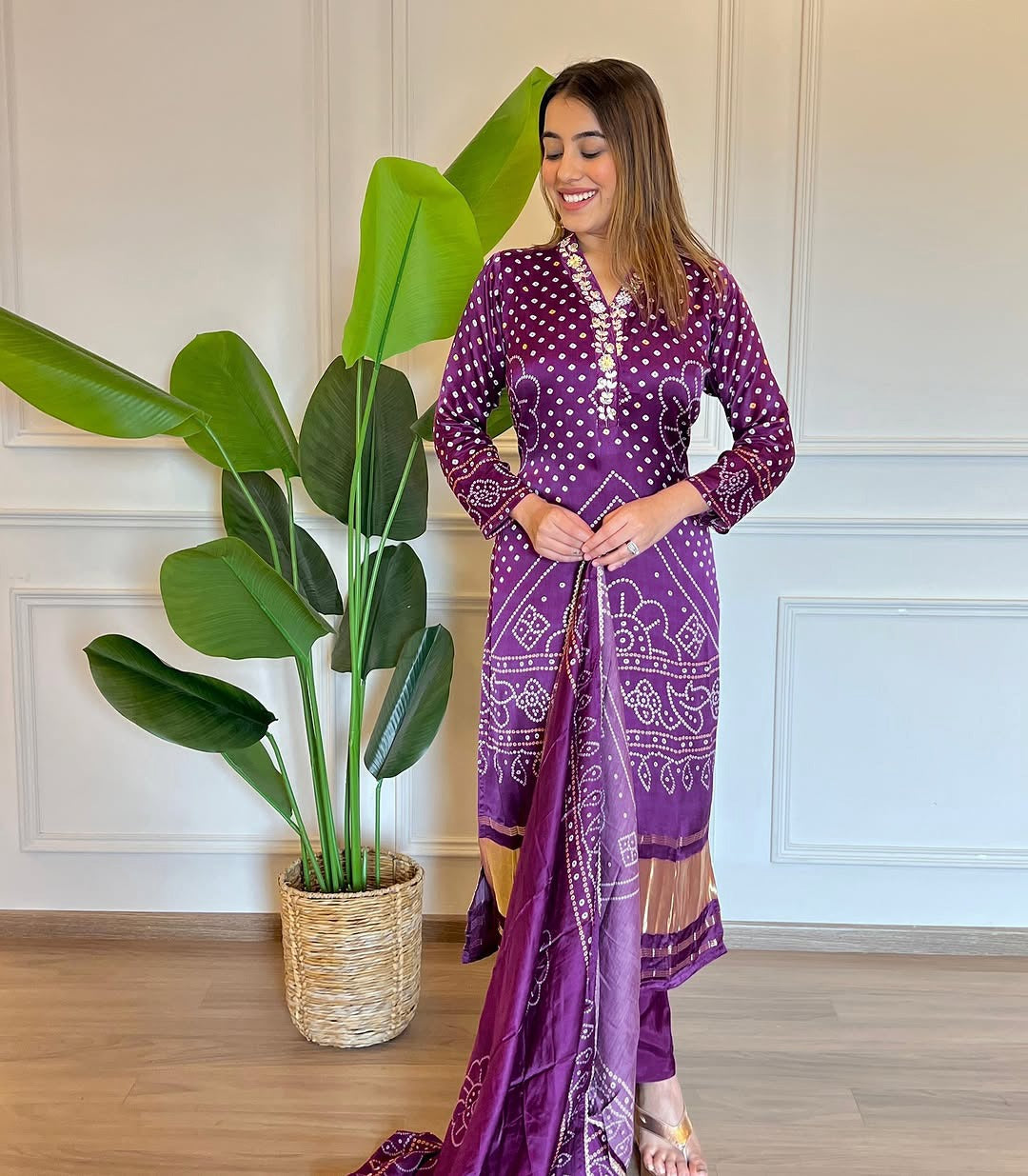 Elegant Viscose Kurti Pant Dupatta Set