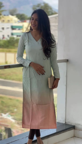 Premium Sequins Work Daily Wear Kurti